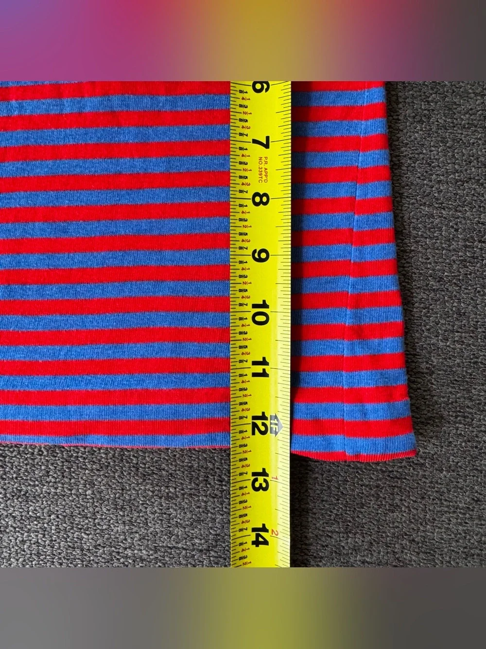 Vtg Oshkosh Striped Polo Shirt Top Blue Red Kidcore Preppy Classic 2T